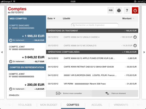 Société Générale pour iPad screenshot 3