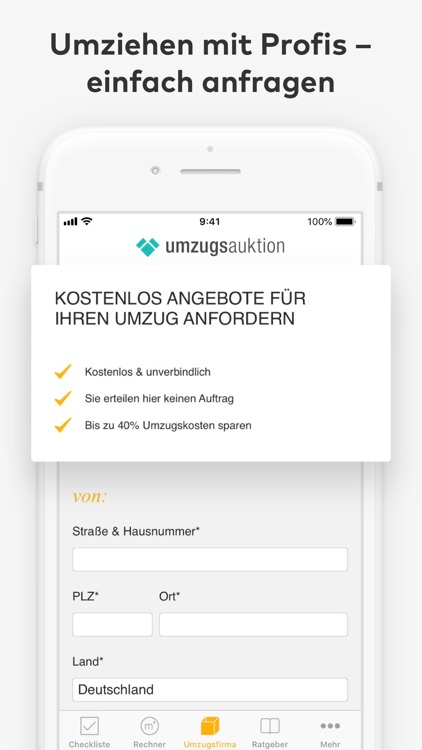 Umzugshelfer für Ihren Umzug screenshot-5