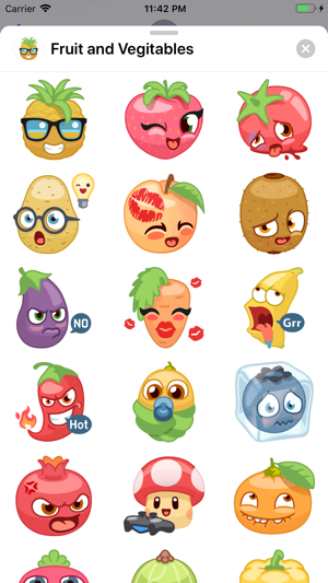 Fruit and Vegetables Stickers(圖5)-速報App