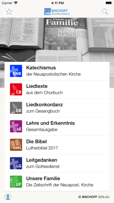 How to cancel & delete BISCHOFF Konkordanz from iphone & ipad 1