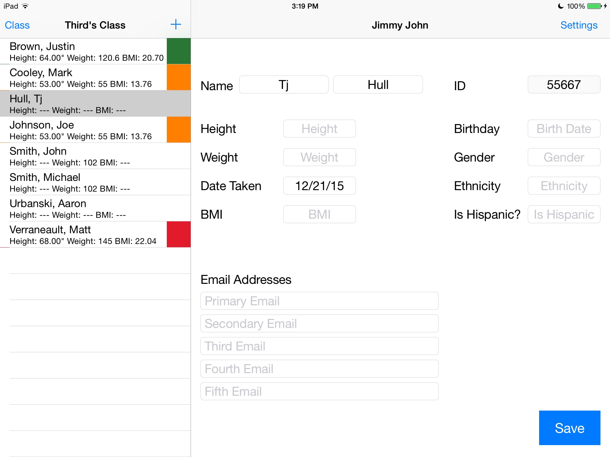 School BMI Calculator screenshot 3
