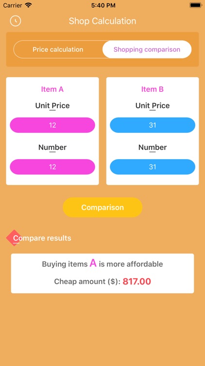 Shop Calculation-Good Helper