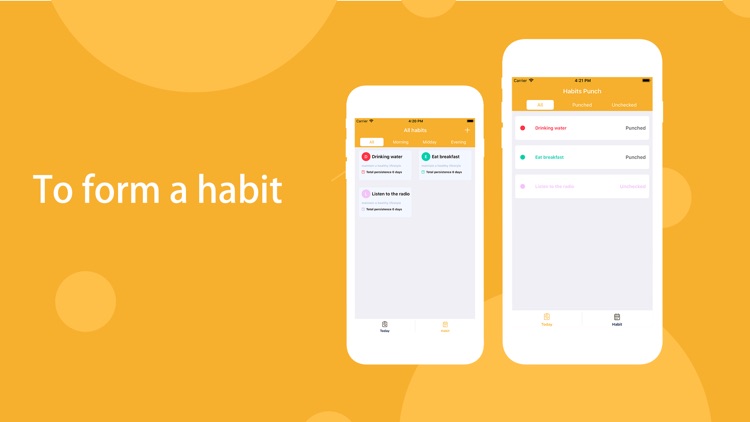 Habits Punch-Check in Helper