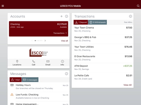 LESCO FCU Mobile screenshot 2