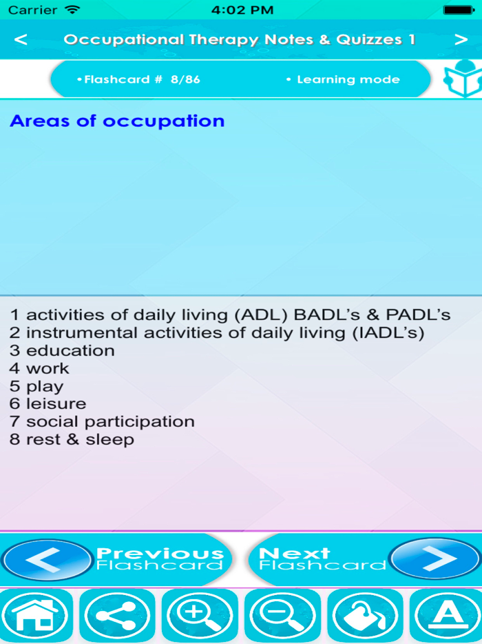 Occupational Therapy Exam Prep