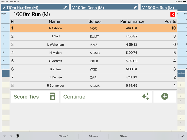 Track and Field Scorebook(圖3)-速報App