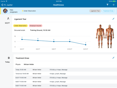 SAP Player Fitness - náhled