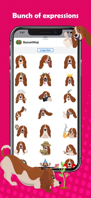 BassetMoji - Basset Emojis(圖2)-速報App