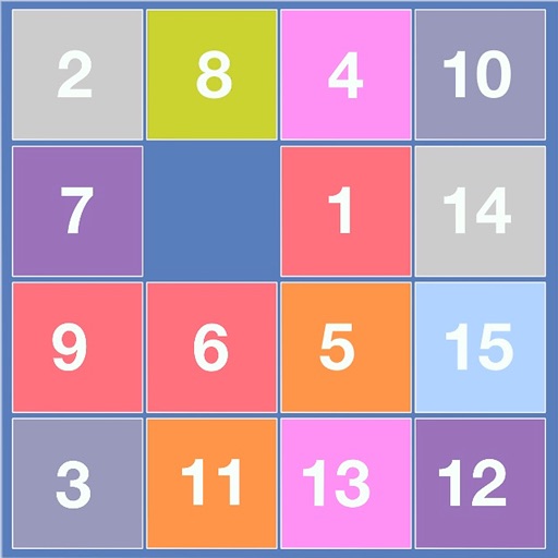 4x4 Sliding Number Puzzle iOS App