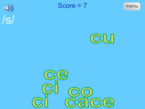 Phonics Rules - 'c' as /s/ - náhled