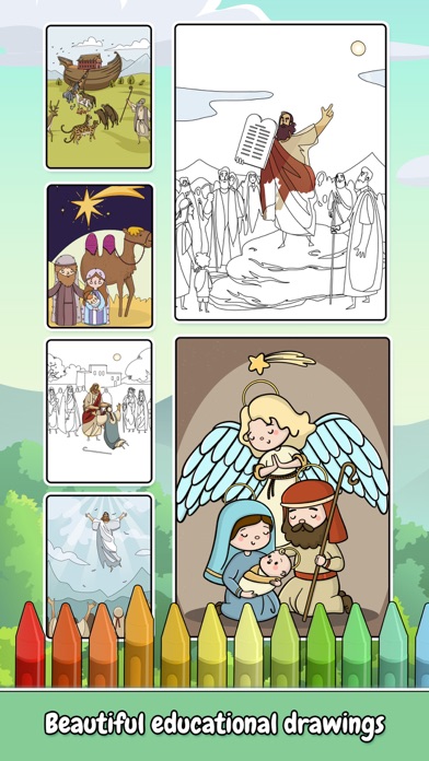 Bible coloring book game screenshot 2