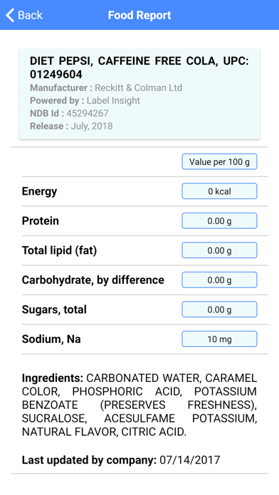Nutrition and Food Composition screenshot 2
