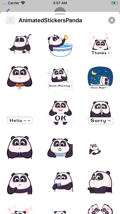 Animated Stickers Panda 3D screenshot 2