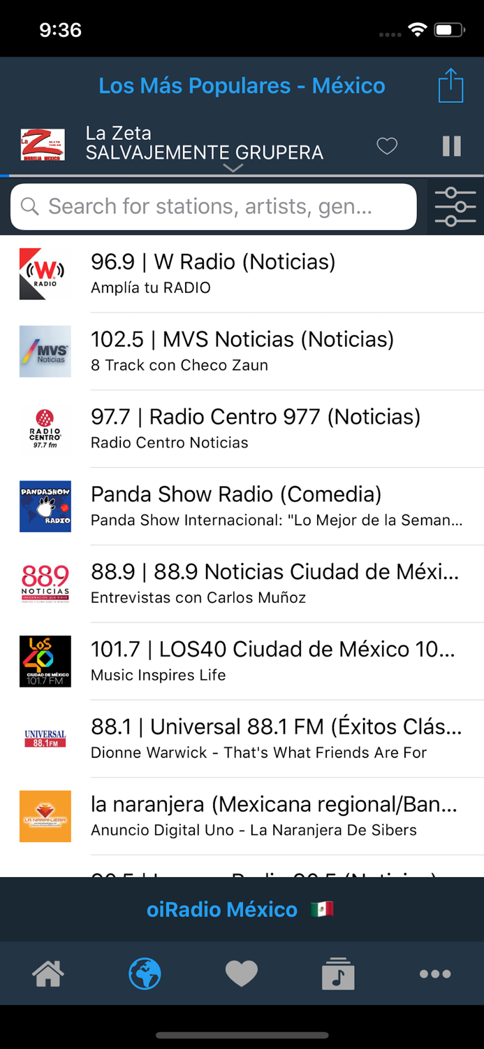 oiRadio México - Live radio