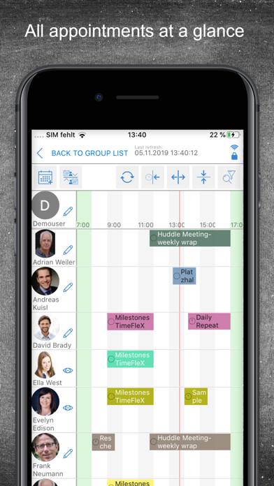 How to cancel & delete TimeFleX V2 Group Calendar from iphone & ipad 1