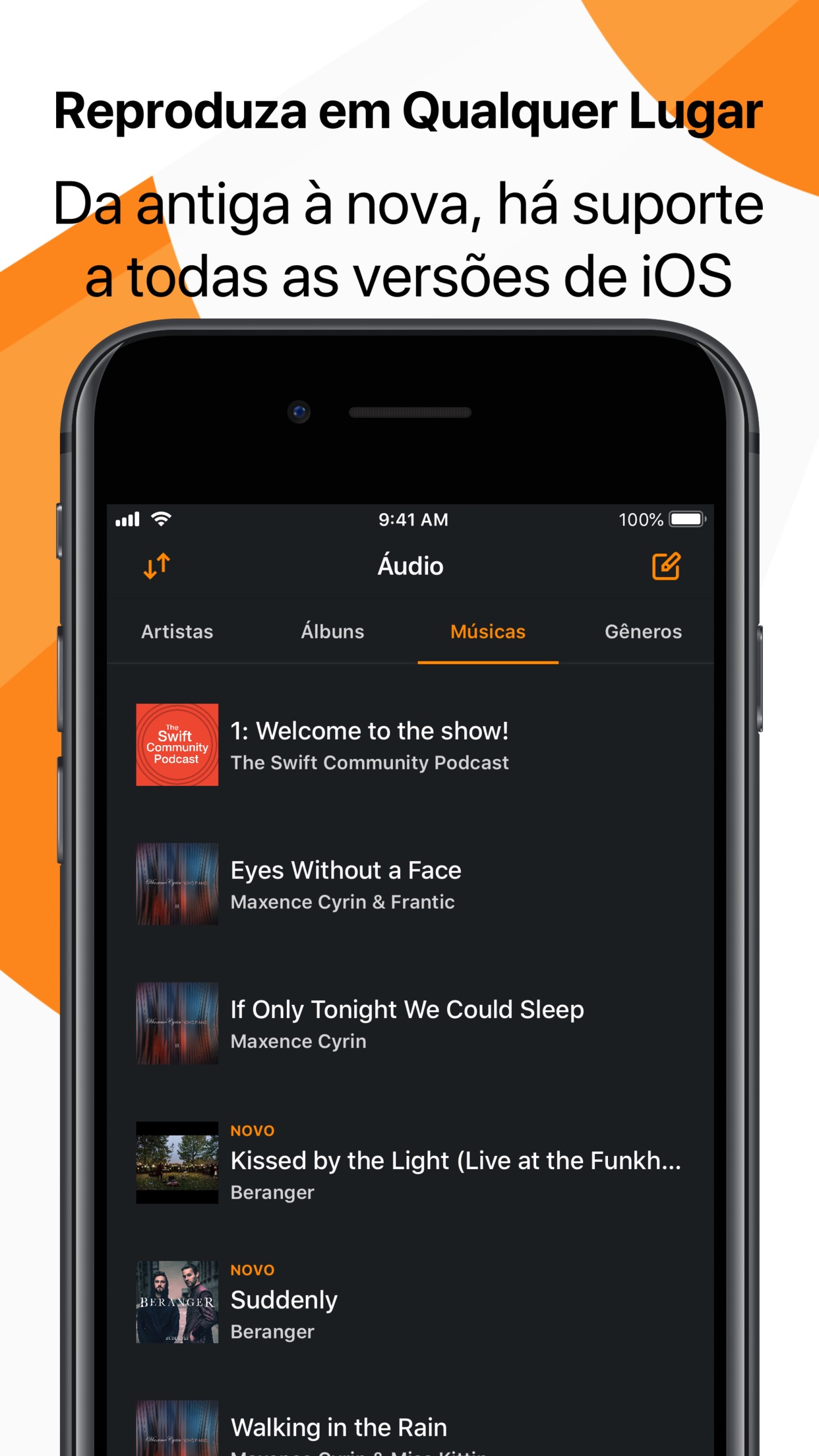 Screenshot do app VLC for Mobile
