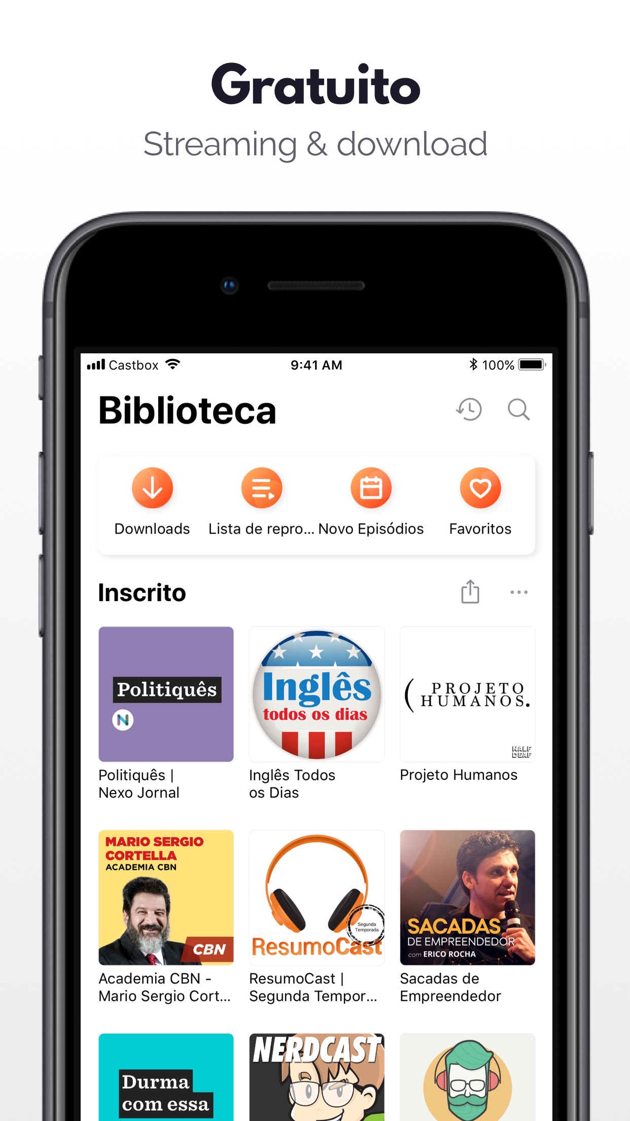 Screenshot do app Castbox