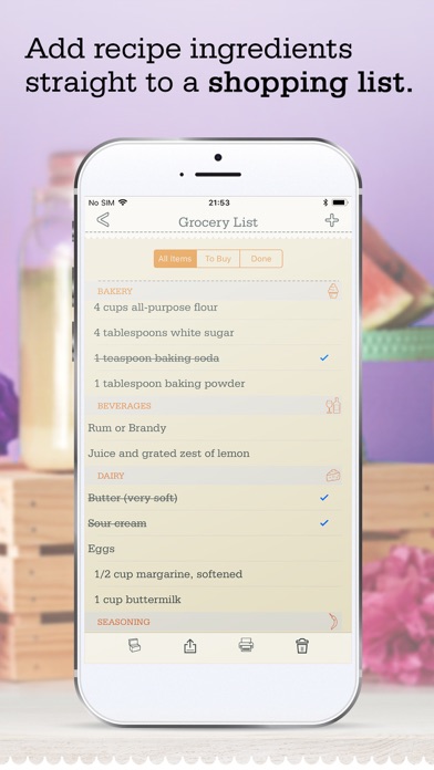 OrganizEat - my recipe box organizer and manager app, personal collection book of recipes Screenshot 4