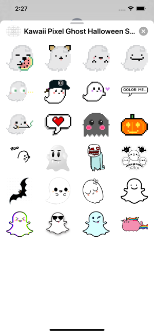 Kawaii Ghost Halloween Sticker(圖4)-速報App