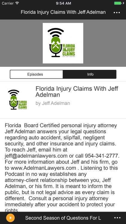 Florida Injury Claims Podcast