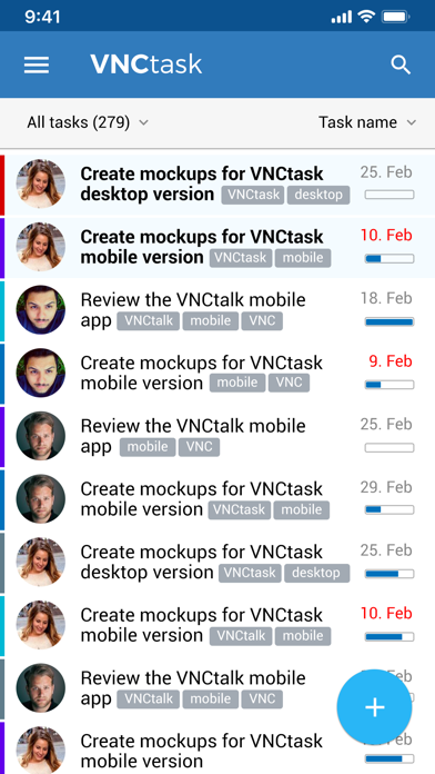 VNCtask screenshot 2