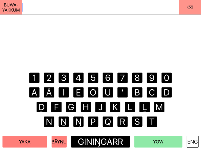 Yolŋu Matha - English Keyboard(圖2)-速報App