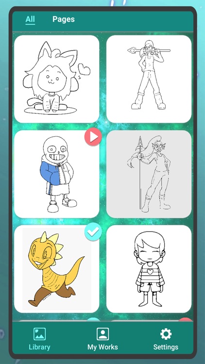 undertale : draw & Coloring ! screenshot-3