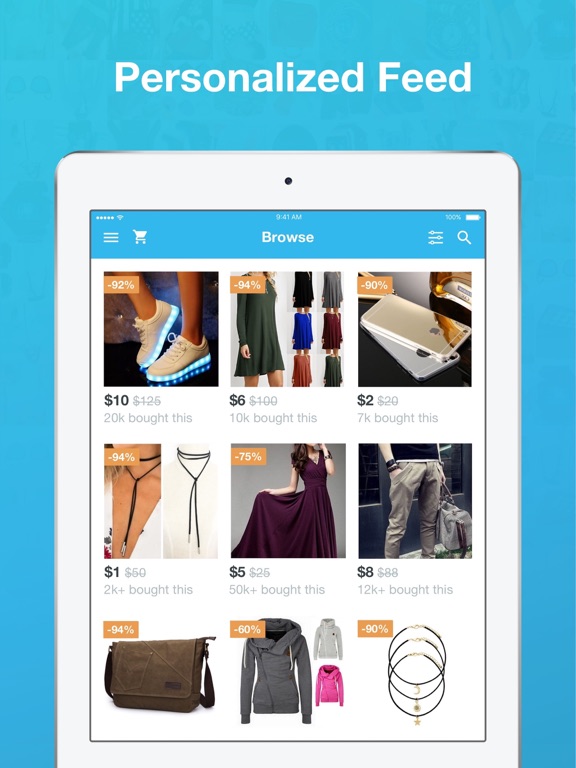 iPad Image of Wish - Shopping Made Fun