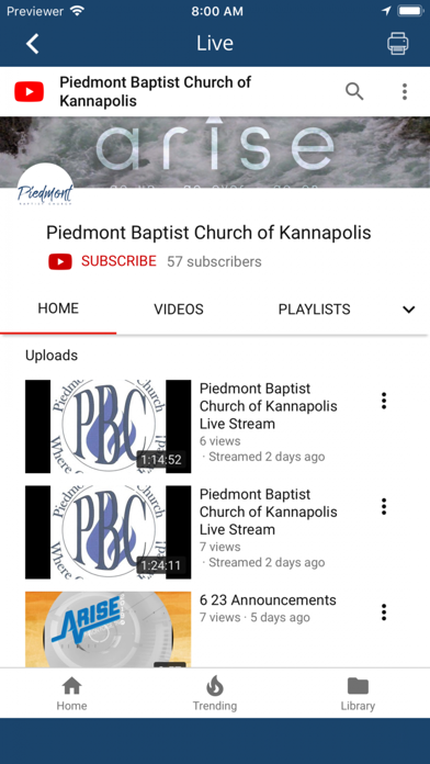 Piedmont Baptist Church Kannap screenshot 3