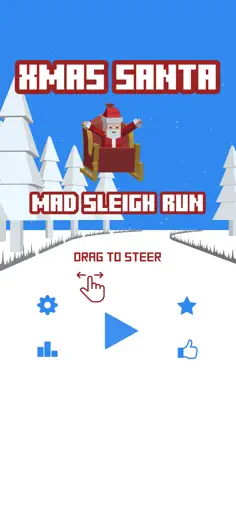 Xmas Santa Mad Sleigh Run - Screenshot 1