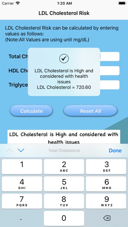 LDL Cholesterol Risk screenshot-3