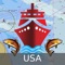 This App offers access to NOAA marine vector charts, freshwater lake maps, USACE inland river maps (HD/1ft/3ft bathymetry included where available)