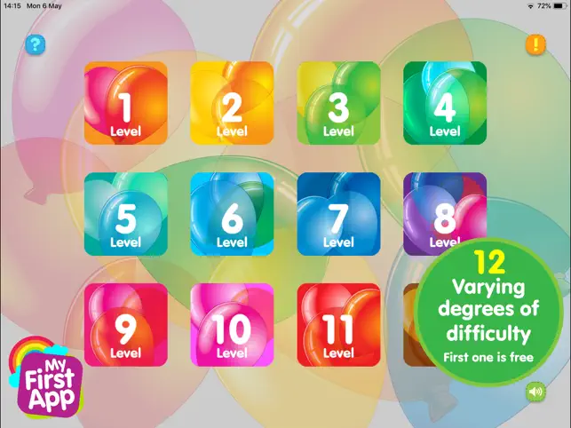 Ballons Burst AR for toddlers, game for IOS
