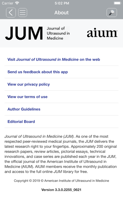Journal of Ultrasound in Me... screenshot 3