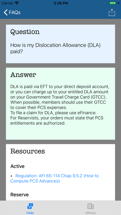Air Force Finance FAQ screenshot 2