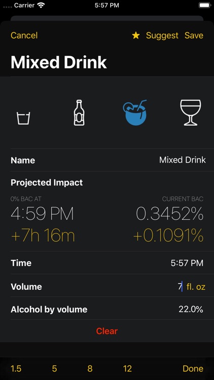 Drink alcohol measurement screenshot-3