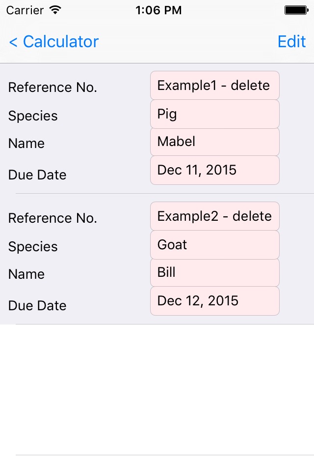 Gestation Table Calculator screenshot 2