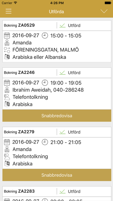 Språkservice Tolkapp screenshot 2