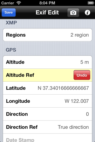 Exif Edit screenshot 2