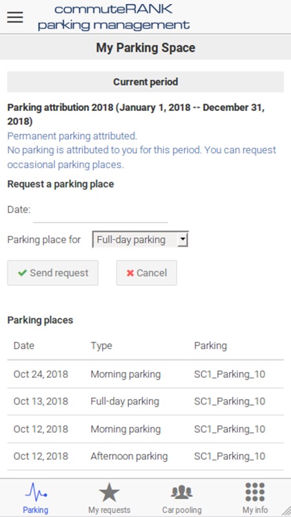 commuteRANK Parking Management