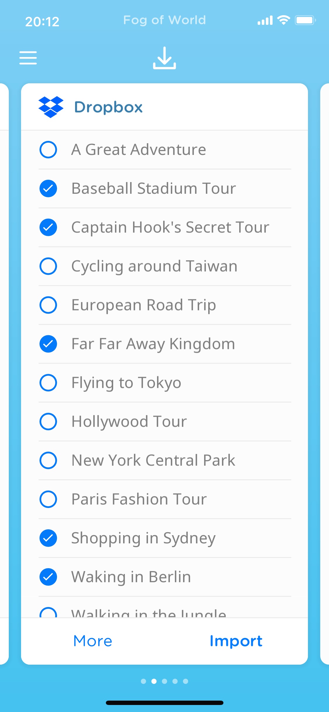 Screenshot do app Fog of World