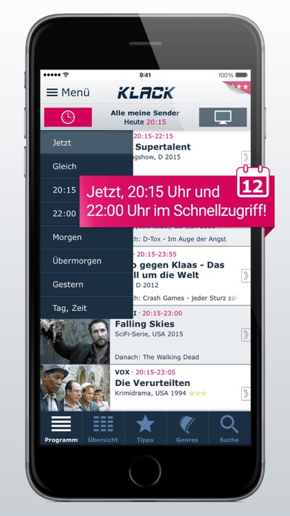 TV-Programm KLACK: Ihre TV-App
