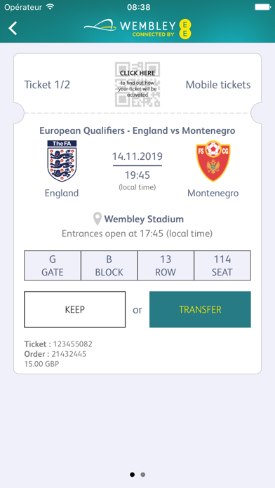 Wembley Mobile Tickets screenshot 4