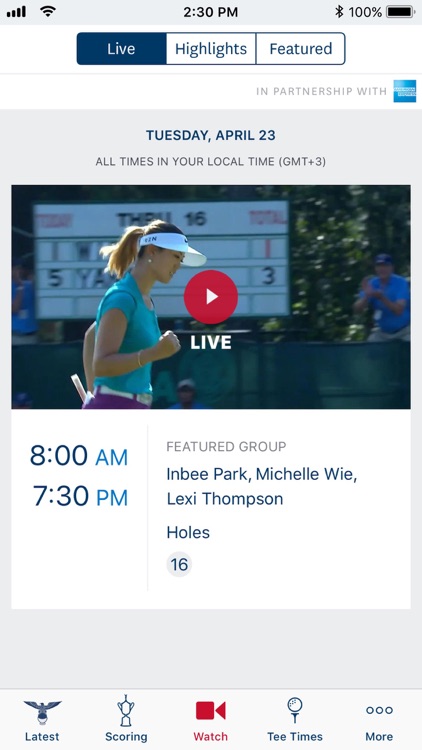 2022 US Women’s Open Golf screenshot-3