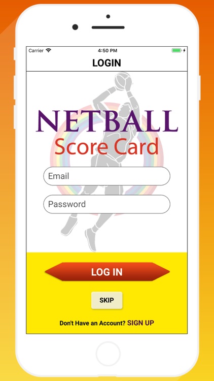Netball Score Card