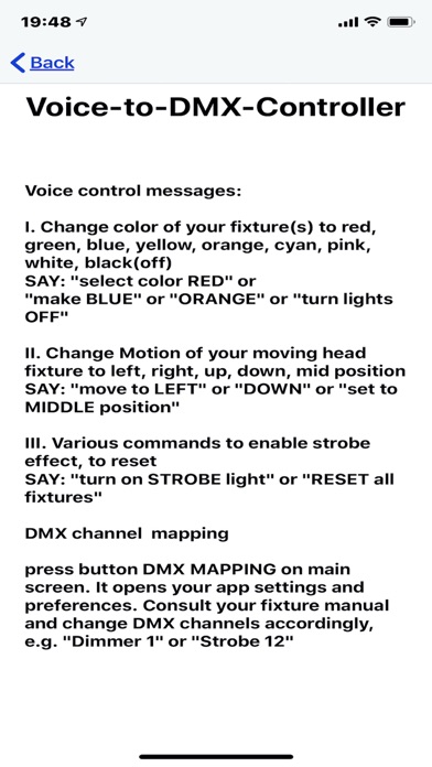 VoiceDMX screenshot 3