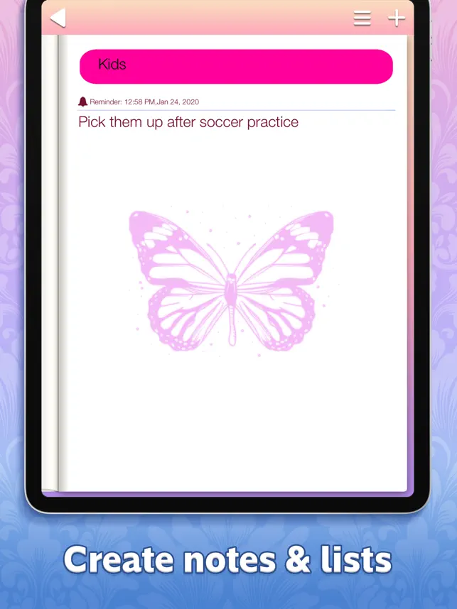 Screenshot 2 Bloc de Notas y Calendario iphone