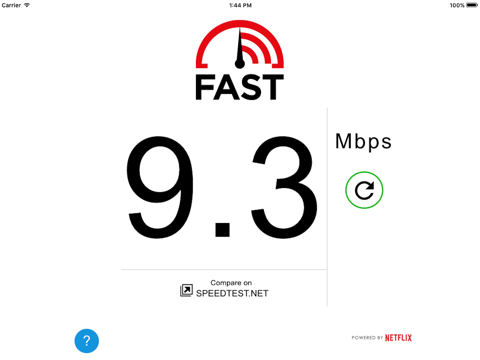 FAST Speed Test - náhled