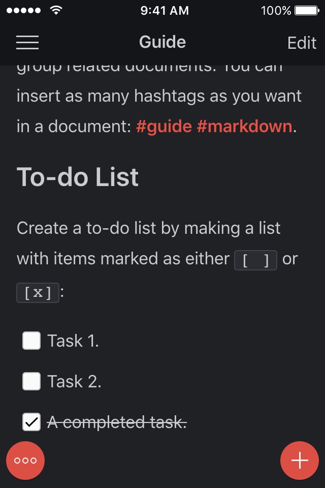 1Writer - Markdown Text Editor screenshot 2