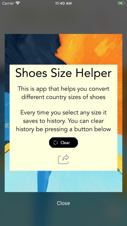 Shoes Size Helper